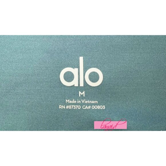 Alo High-Waist Airlift Leggings Teal Agate Hi-Rise Waisted Tights Skinny Pants M - Picture 8 of 9